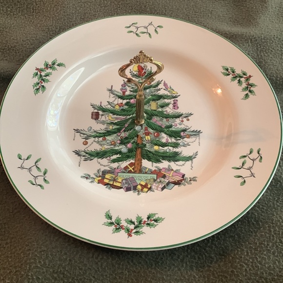 Spode “Christmas Tree” ceramic single handled server with box. 10 1/2”. - Picture 7 of 10